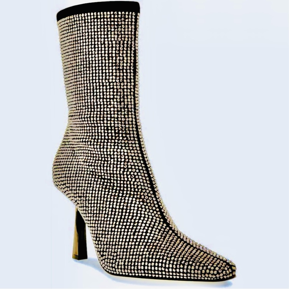 Steve Madden Rhinestone Mid-Rise Boots